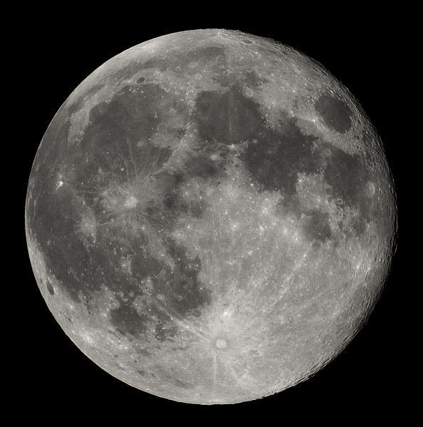 Foto des Mondes bei Nacht