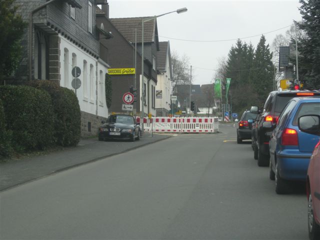 Bild der Baustelle Ausbau Alsbergstraße vom 17.03.2011