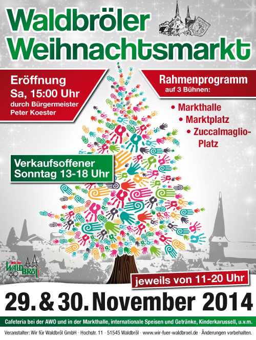 Waldbröl Weihnachtsmarkt-Plakat 2014