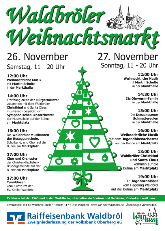 Plakat zum Waldbröler Weihnachtsmarkt 2011