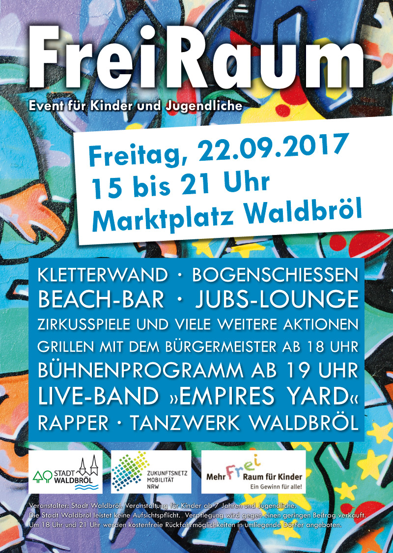 Plakat zur Veranstaltung "FreiRaum"