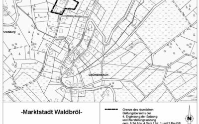 Inkrafttreten der 4. Ergänzung der Satzung und Klarstellungssatzung für den im Zusammenhang bebauten Ortsteil Waldbröl-Grünenbach