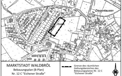 Inkrafttreten des Bebauungsplans Nr. 12 C „Eichener Straße“ als Bebauungsplan