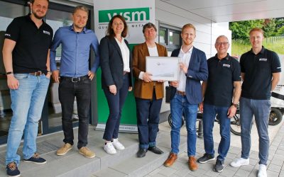 WSM in Waldbröl als Fahrradfreundlicher Arbeitgeber ausgezeichnet